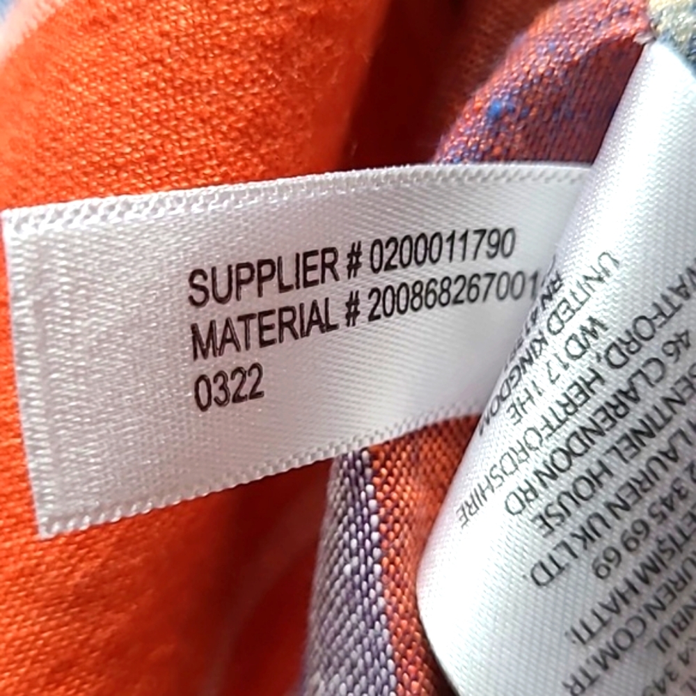 Lauren Ralph Lauren Plaid Linen Shirt. Size Large. Orange/Blue. Western Cowgirl. - Picture 13 of 16
